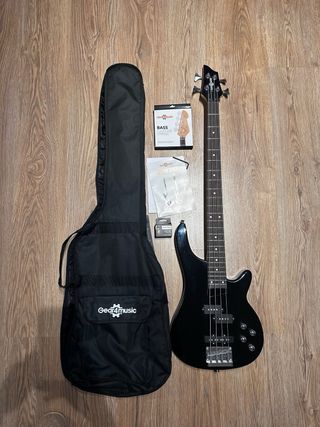 Bajo Eléctrico Negro GEAR4MUSIC