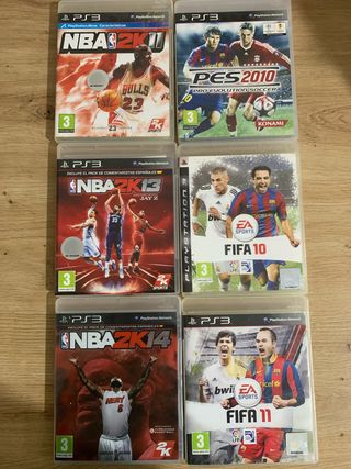 Lote 6 Juegos PS3 Deportivos