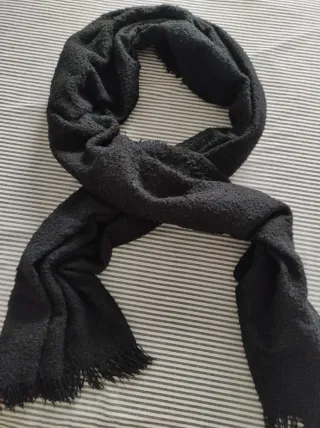 Bufanda negra mujer super calentita