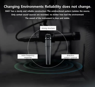 Micrófono Dinámico Cardioide SM57 "Nuevo"