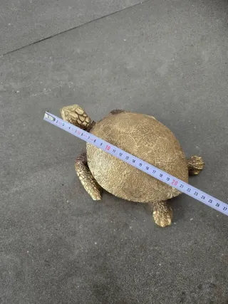 Figura Decorativa Tortuga  Dorada