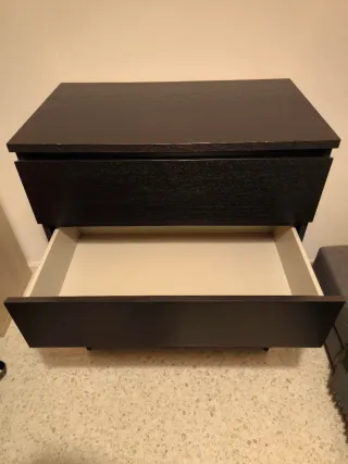 Cómoda MALM 4 cajones Ikea Negra