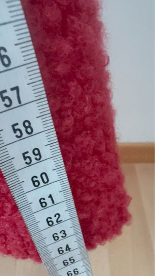 Chaqueta cárdigan Roja Lana tacto suave botones