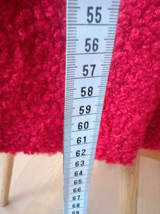 Chaqueta cárdigan Roja Lana tacto suave botones