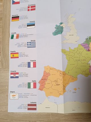 33 mapas políticos de la Unión Europea
