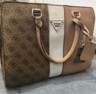 Bolso Guess Beige, Marrón y Blanco