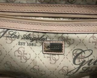 Bolso Guess Beige, Marrón y Blanco