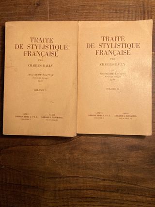 Traite de stylistique française 2 vol.