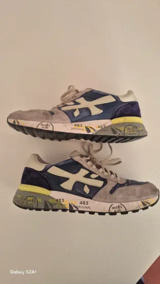 Premiata 43 Zapatillas Deportivas Azul/Gris