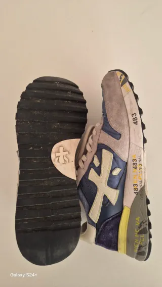 Premiata 43 Zapatillas Deportivas Azul/Gris