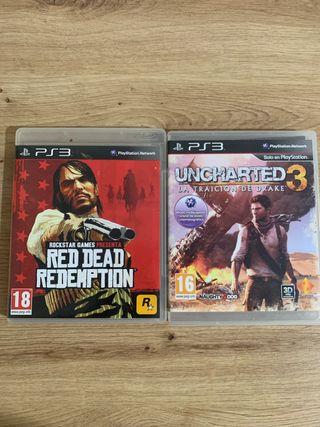 Juegos PS3 Red Dead Redemption y Uncharted 3