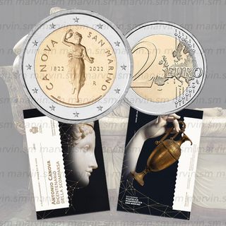 2€ San Marino 2022 Antonio Canova