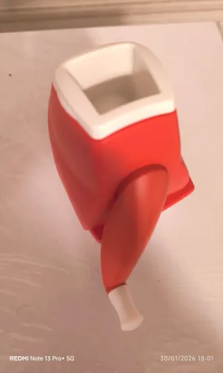 Grattugia Tupperware Rossa e Bianca