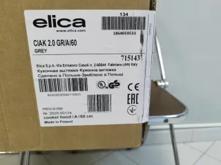 Campana extractora Elica CIAK 2.0 GRIA/60