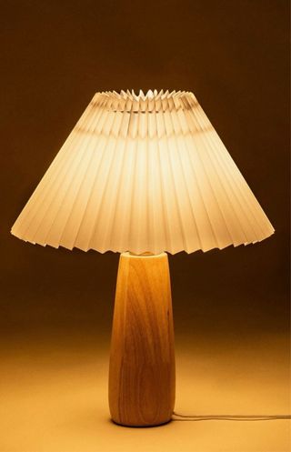 Lámpara Mesita Noche Madera Jillian SKLUM