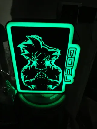 Lampada LED 3D Goku USB
