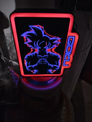 Lampada LED 3D Goku USB