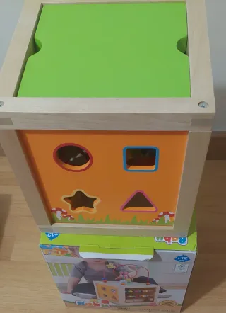 Cubo de madera educativo para bebés