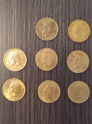 Lote Antiguas Monedas 1 peseta