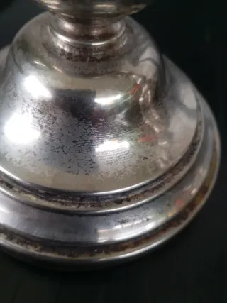 Lámparas de mesa plateadas (2 unidades)