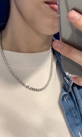 Collar Swarovski Matrix Plata