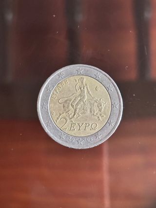 Moneda 2 Euros Grecia 2002