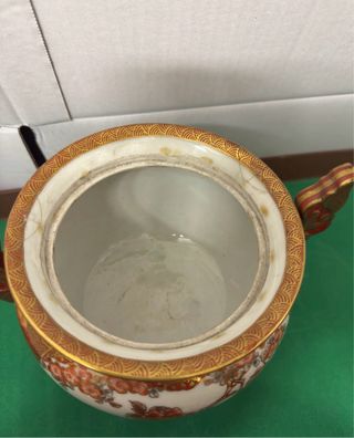 Antico Bruciatore Incenso Giapponese Kutani