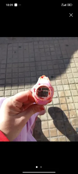 Reloj deportivo rosa