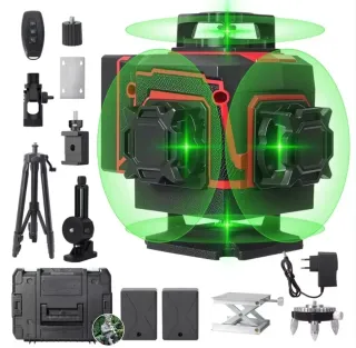 Nivel Láser 4D 16 Líneas Trípode Maletín