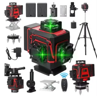 Nivel Láser 4D 16 Líneas Trípode Maletín