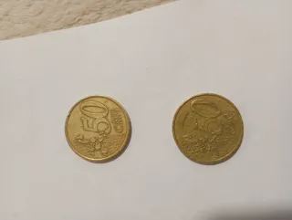 2 Monedas 50 Cent Euro