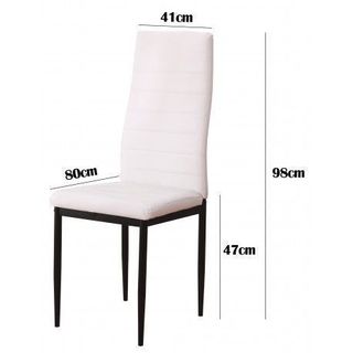 ✅PACK MESA +6 SILLAS EMI BLANCAS