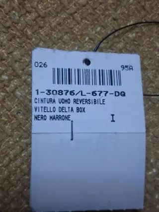 Cintura Fendi Vera Pelle Uomo