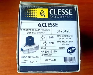 Regulador Propano Clesse S 37mbar 4kg/h