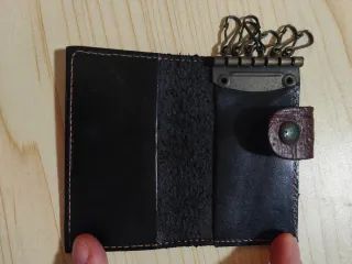 Portachiavi El Bandolero Pelle Nero vintage