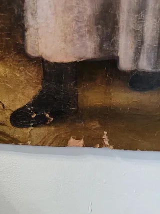 Óleo sobre tabla San José siglo XVII