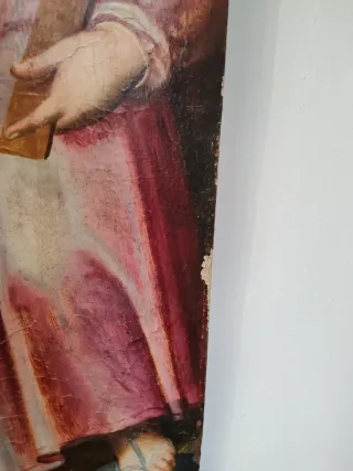 Óleo sobre tabla San José siglo XVII