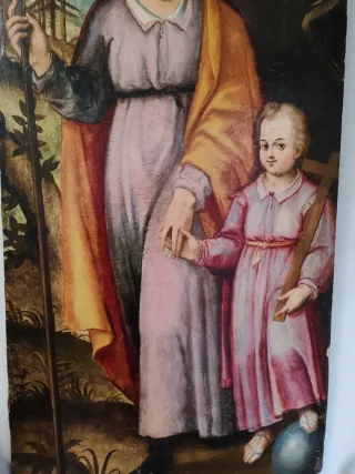Óleo sobre tabla San José siglo XVII