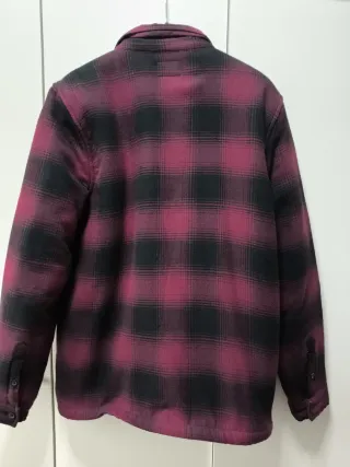 Chaqueta Threadbare cuadros roja y negra