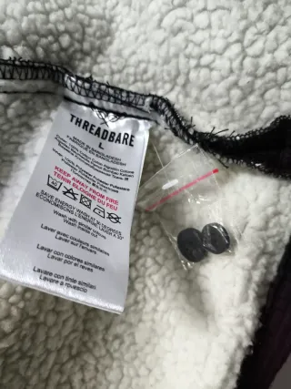 Chaqueta Threadbare cuadros roja y negra