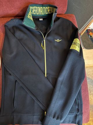 Sudadera Aeronautica Militare Azul y Verde