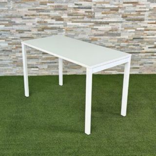 Mesa de comedor blanca metálica