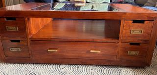 Mesa Centro Banak Importa 5 Cajones abre 2 lados.