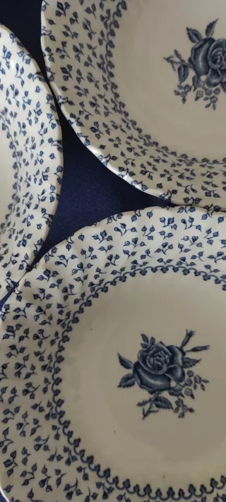 6 Tazones ROYAL VICTORIA "Rose Bouquet".