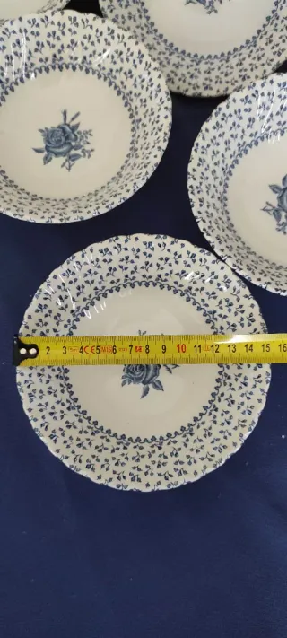 6 Tazones ROYAL VICTORIA "Rose Bouquet".