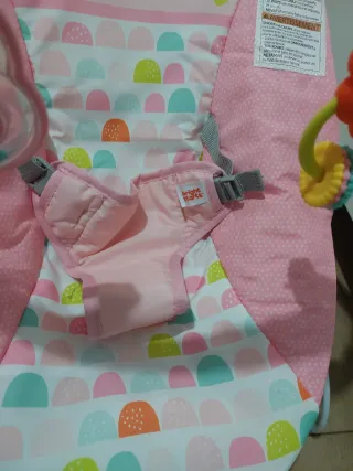 Hamaca bebé vibración unicornio rosa