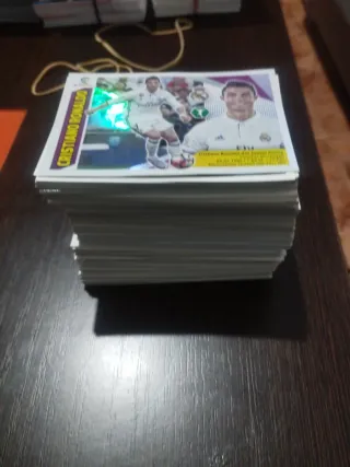 Lote 300 cromos Liga 17-18 ed. Este (CR7, Iniesta)