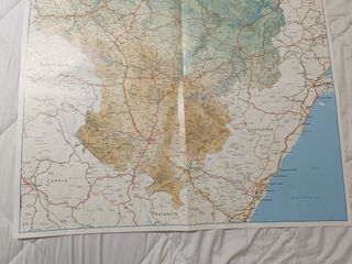 Mapa de Aragón grande 100 cm