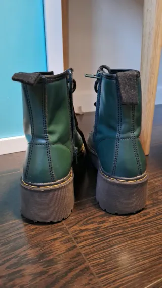 Botas verdes de plataforma