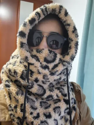 Pasamontañas Polar Leopardo Nuevo